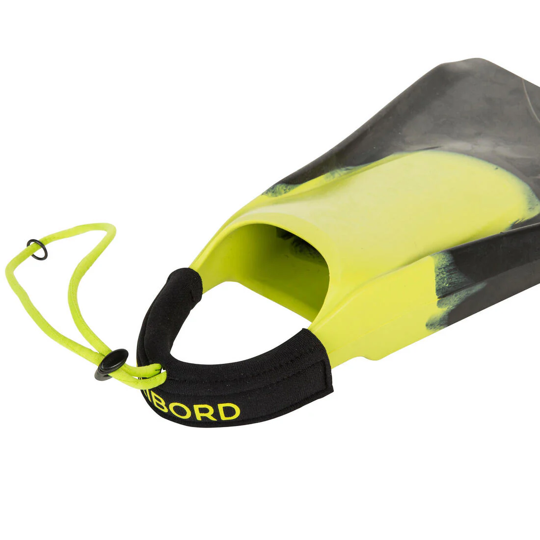 ALETAS DE BODYBOARD BBF500 CON LEASH NEGRO/AMARILLO - Image 2