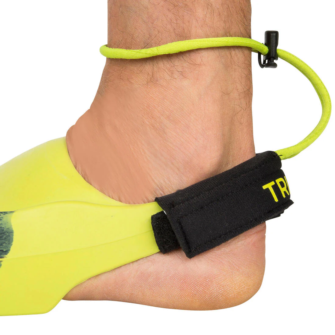 ALETAS DE BODYBOARD BBF500 CON LEASH NEGRO/AMARILLO - Image 3