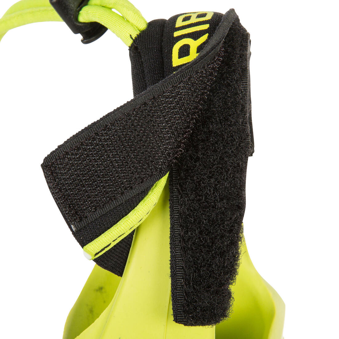 ALETAS DE BODYBOARD BBF500 CON LEASH NEGRO/AMARILLO - Image 4