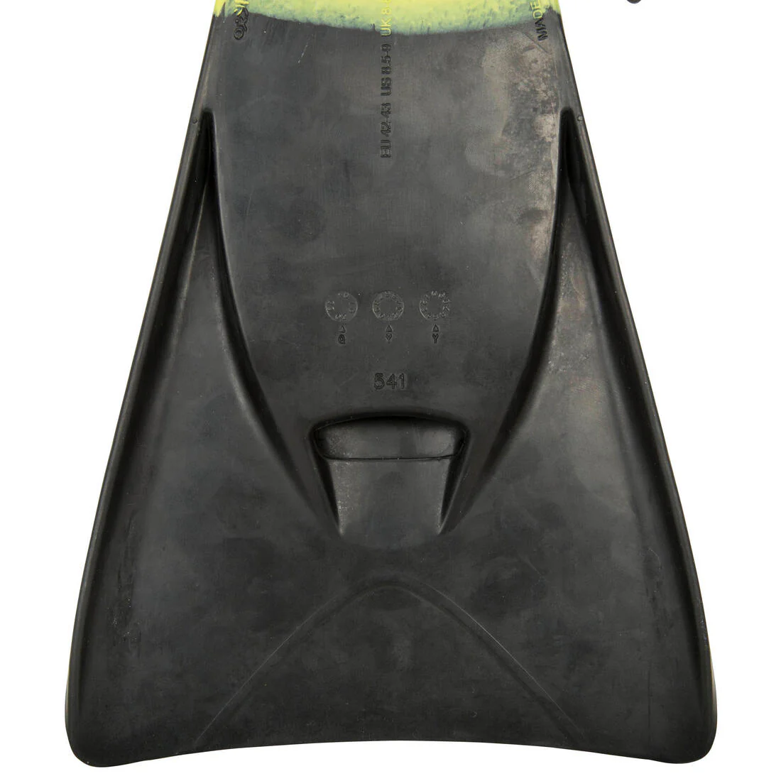 ALETAS DE BODYBOARD BBF500 CON LEASH NEGRO/AMARILLO - Image 6