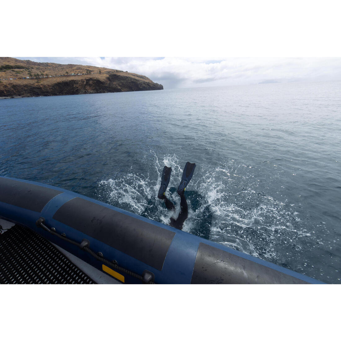 Aletas de buceo azul negro regulables - SCD500OH - Image 8