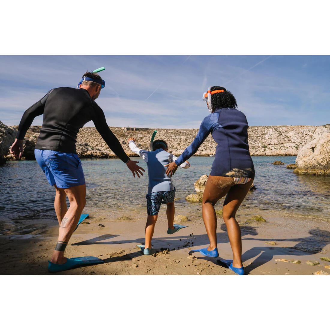 Aletas de buceo niños verde claro - FF100 Soft - Image 16