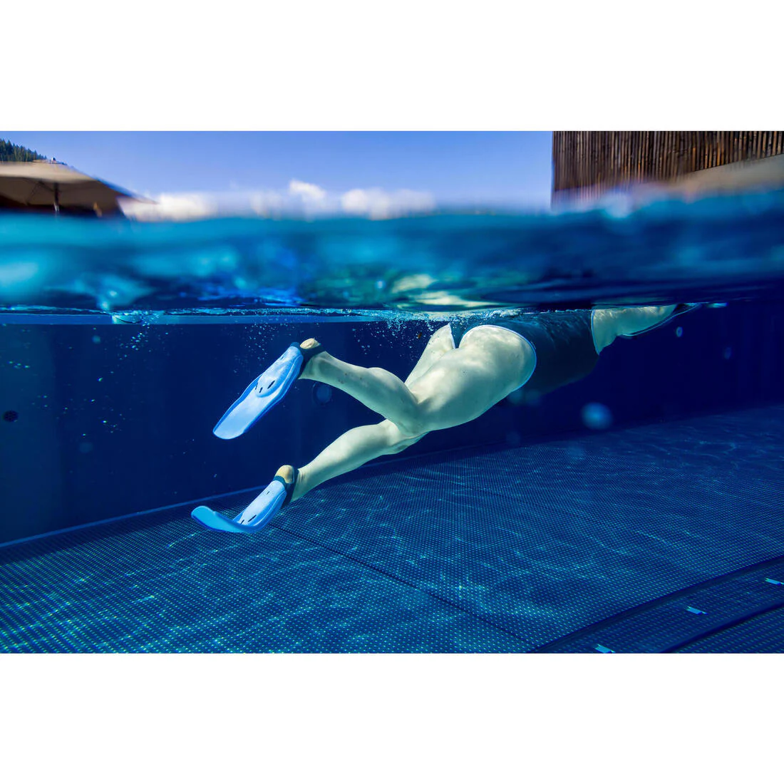 Aletas natación azul rosado - Tonifin - Image 16