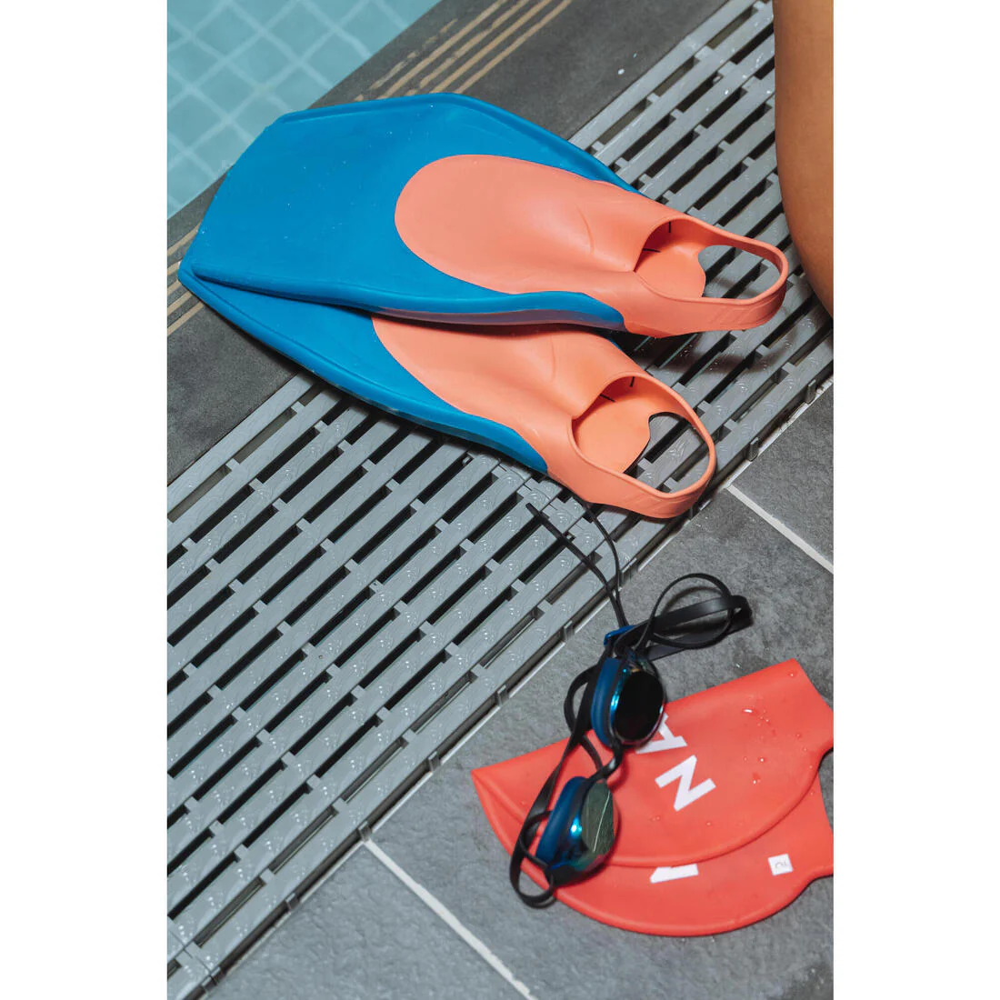 Aletas natación azul rosado - Tonifin - Image 19