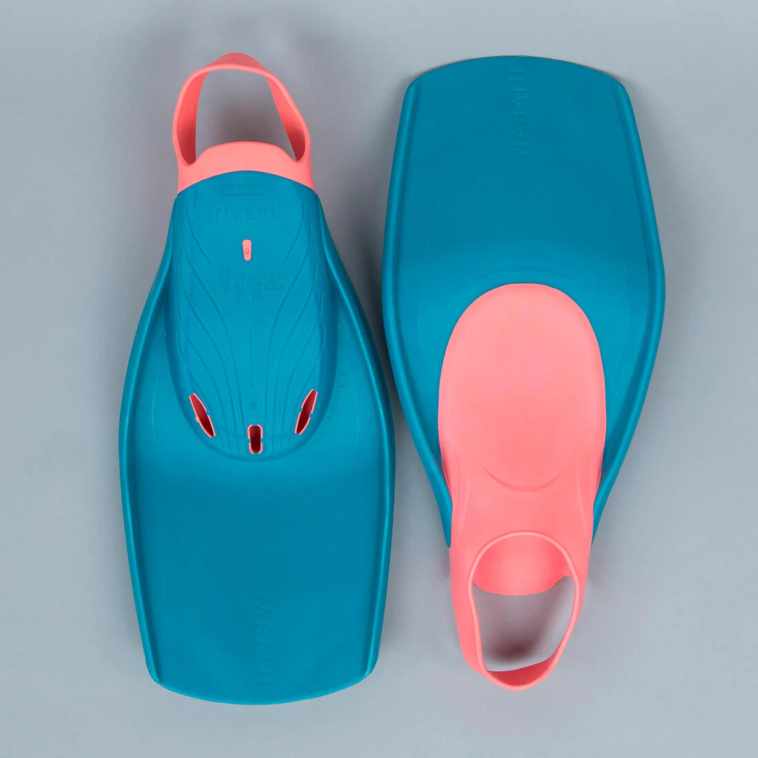 Aletas natación azul rosado - Tonifin - Image 3