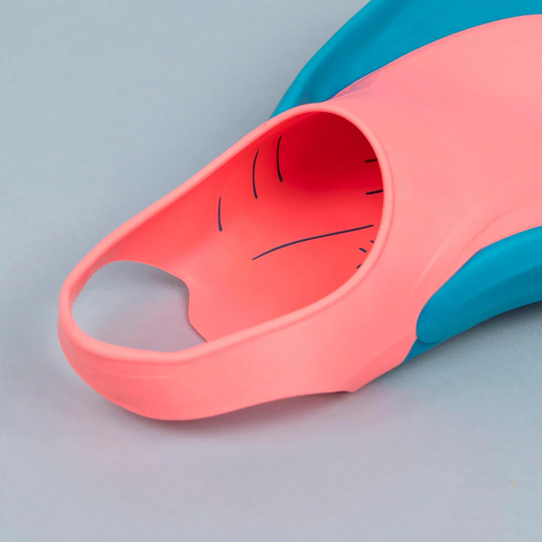 Aletas natación azul rosado - Tonifin - Image 7