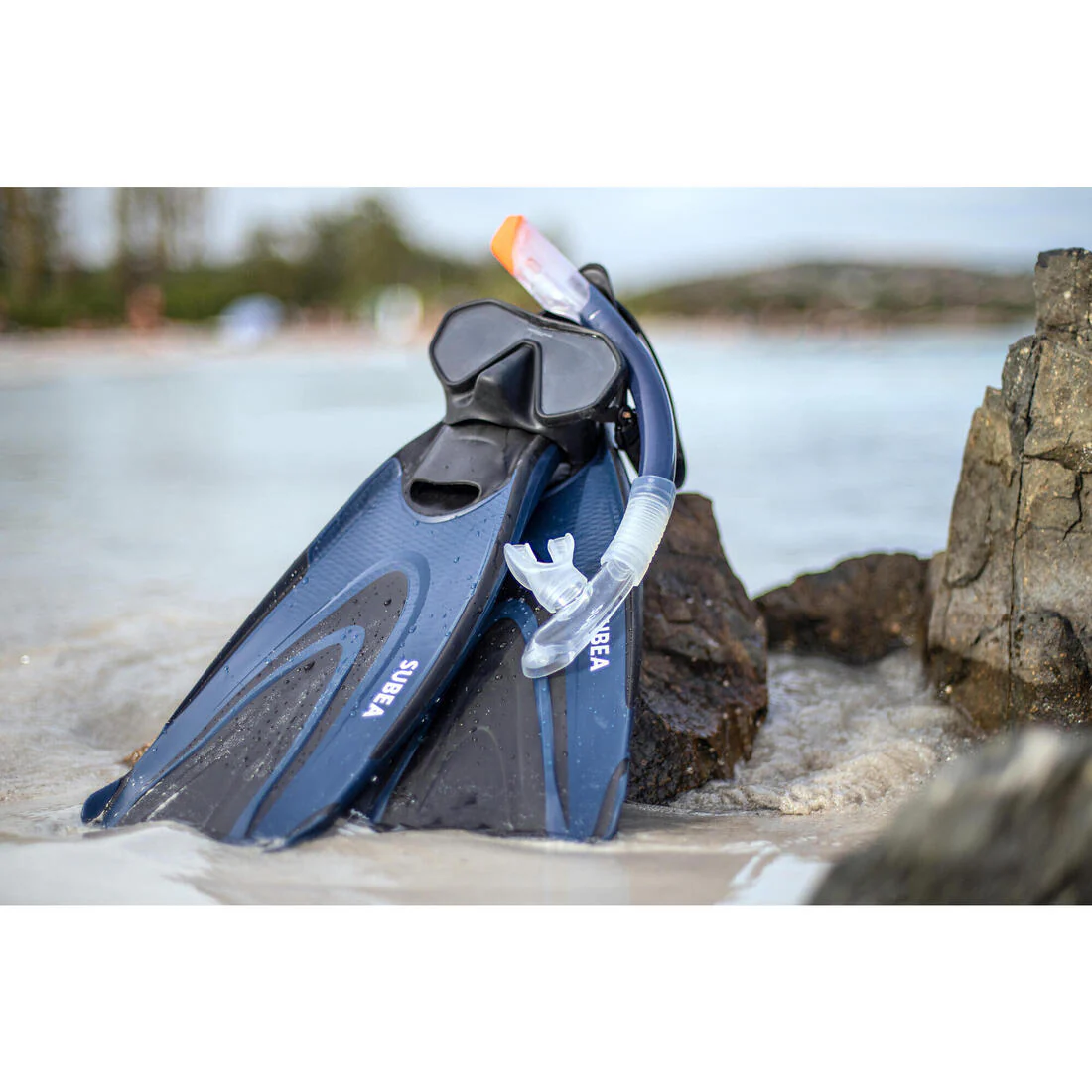 Aletas submarinismo negro azul - FF 500 Soft - Image 6