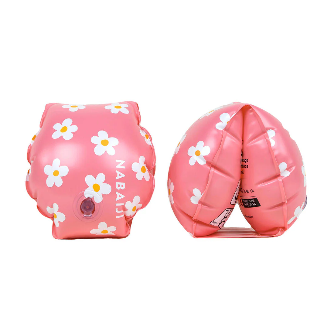 Alitas flotador niños rosado diseño de flores - Image 25