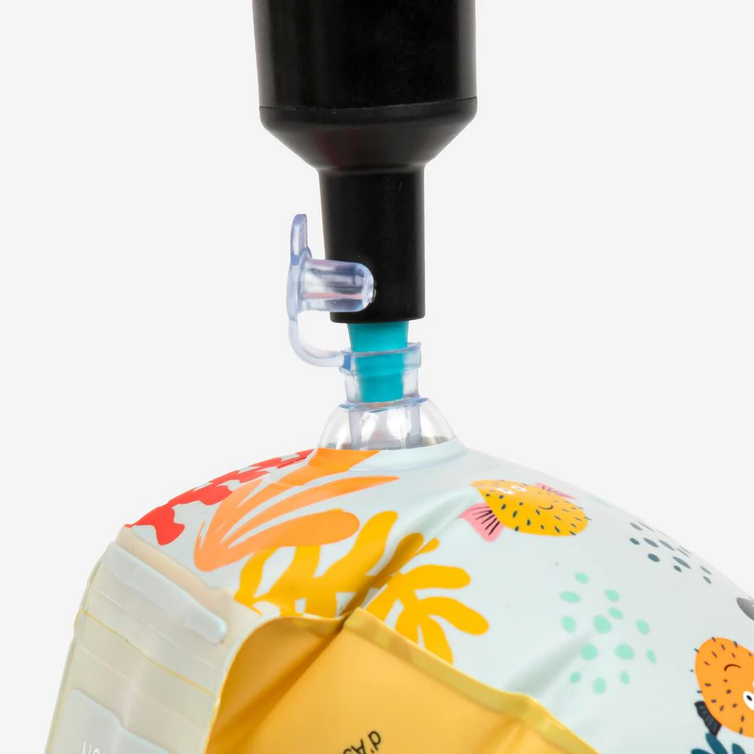 Alitas flotador niños rosado diseño de flores - Image 8