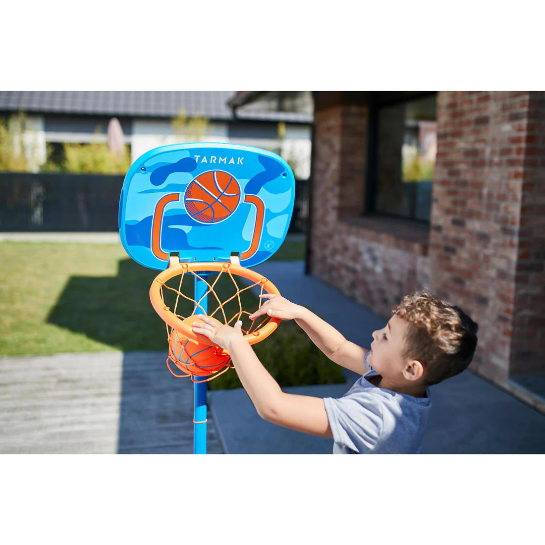 ARO DE BÁSQUETBOL NIÑOS K100 PELOTA NARANJA - Image 5