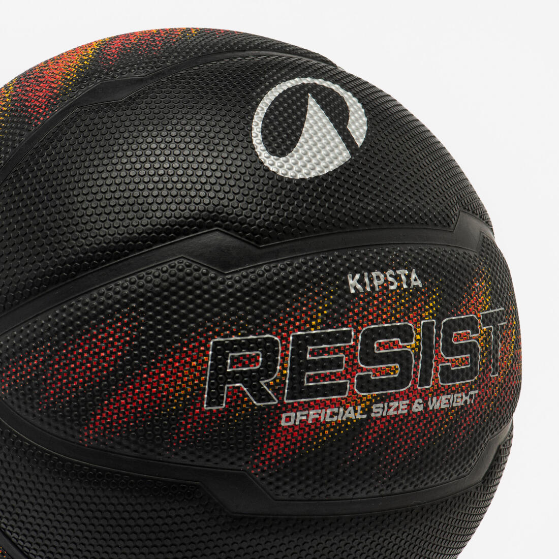 Balón de baloncesto talla 5 - RESIST R500 negro naranja - Image 4