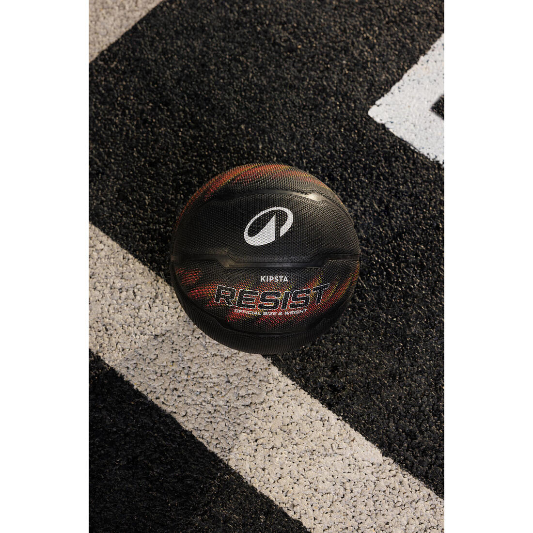 Balón de baloncesto talla 5 - RESIST R500 negro naranja - Image 6