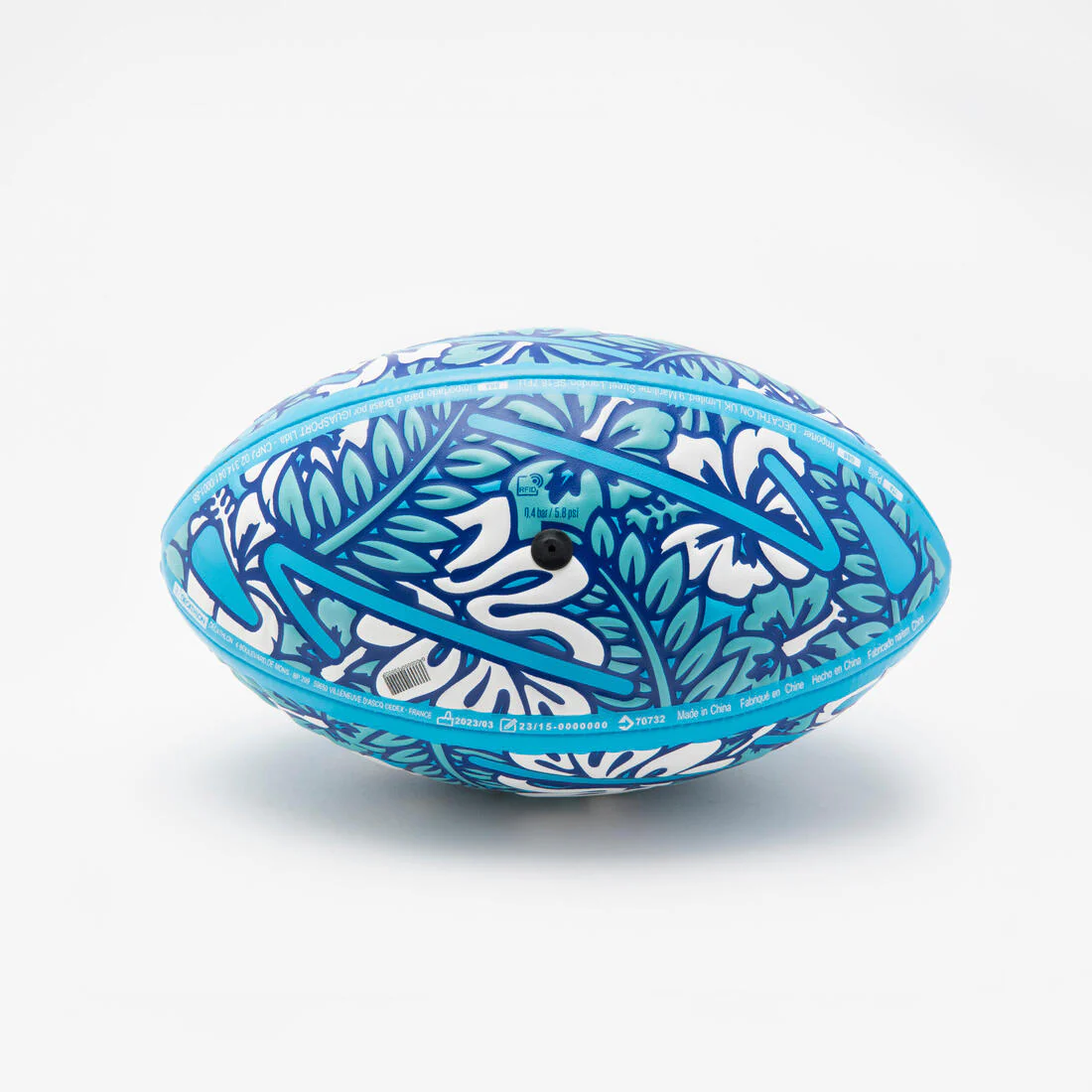 BALÓN DE RUGBY PLAYA R100 AZUL - Image 3
