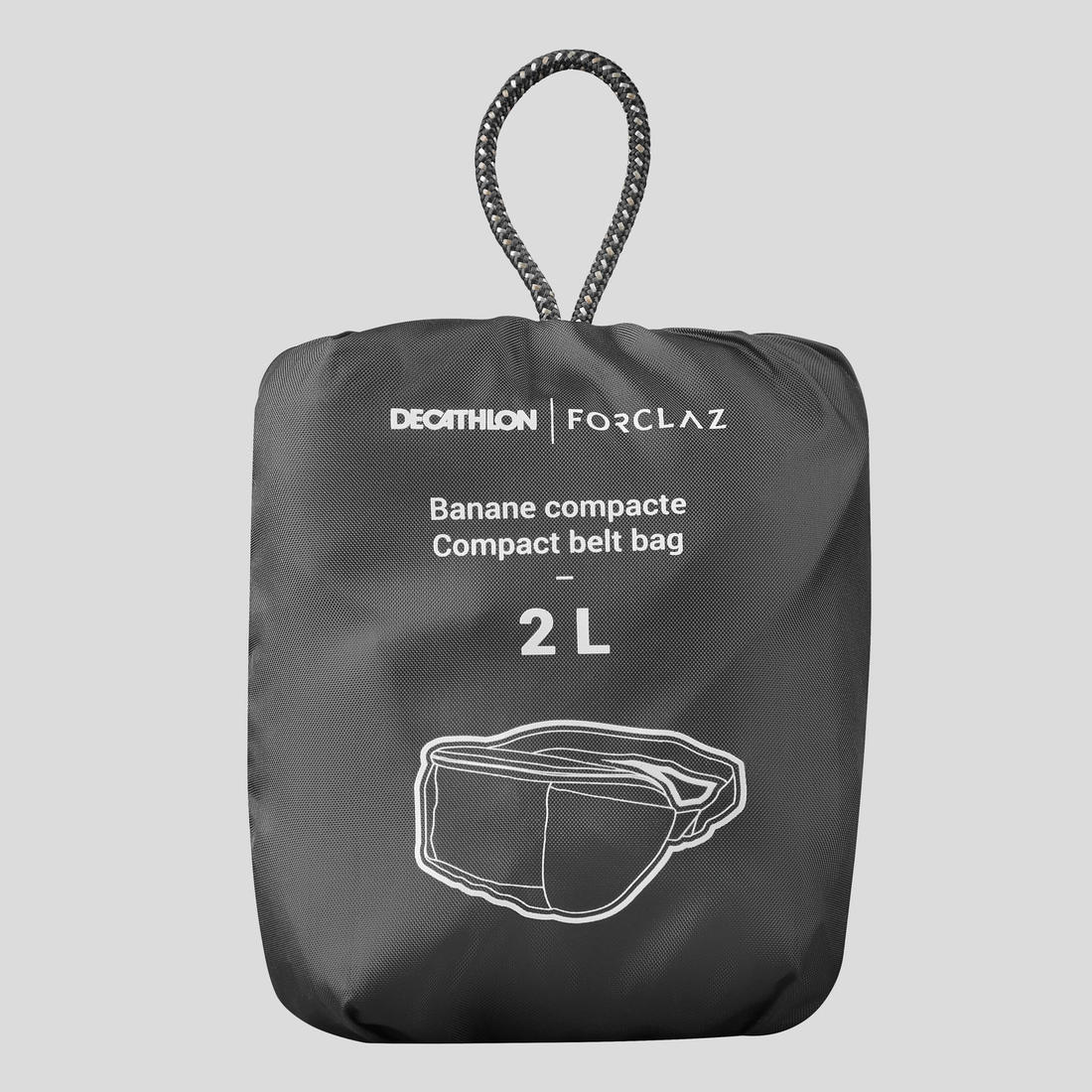 BANANO TREKKING COMPACTO TRAVEL100 2 LITROS NEGRO - Image 4