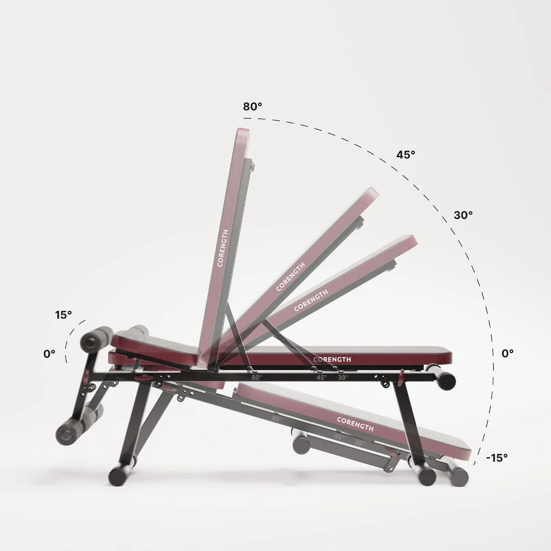 BANCO MUSCULACIÓN BENCH 500 FOLD PLEGABLE INCLINABLE - Image 3