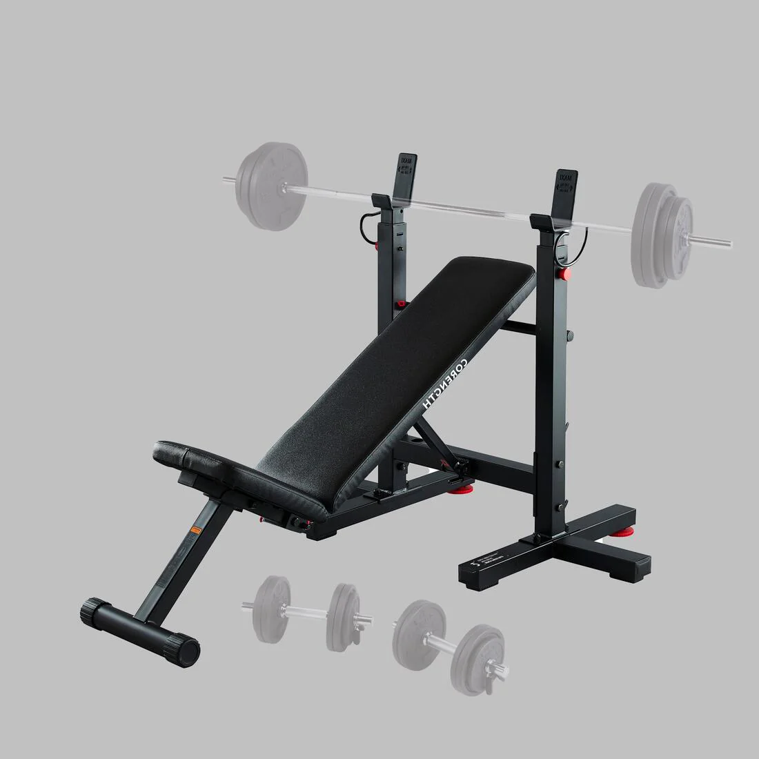 BANCO MUSCULACIÓN BENCH PRESS FOLD PLEGABLE RECLINABLE - Image 4