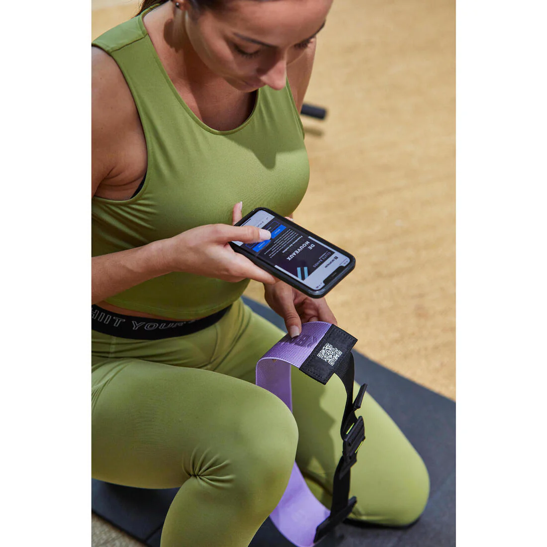 Banda Elástica Musculación Glúteos Glute Band 22 kg Longitud Ajustable - Image 9