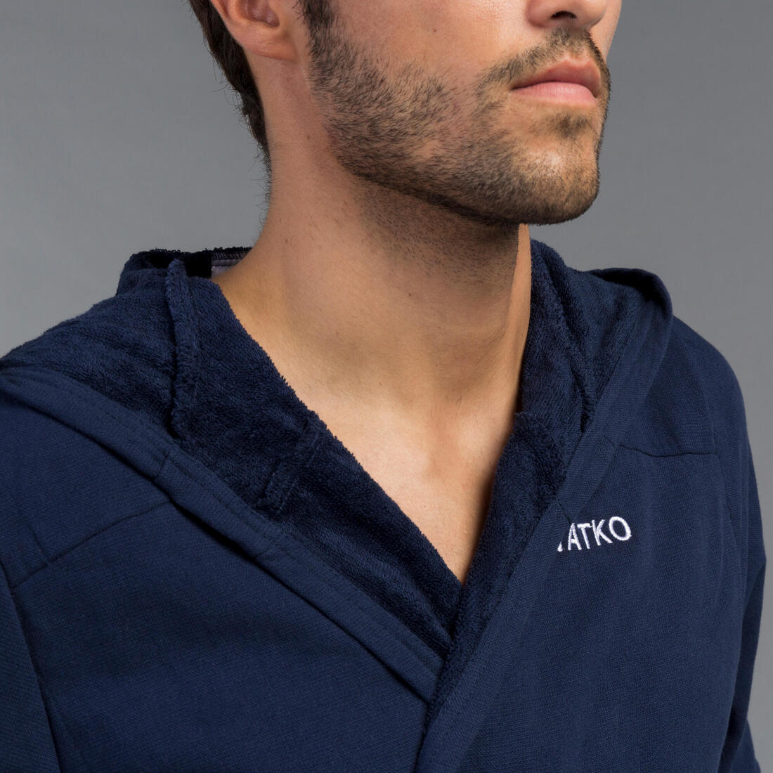 BATA HOMBRE ALGODÓN AZUL - Image 4