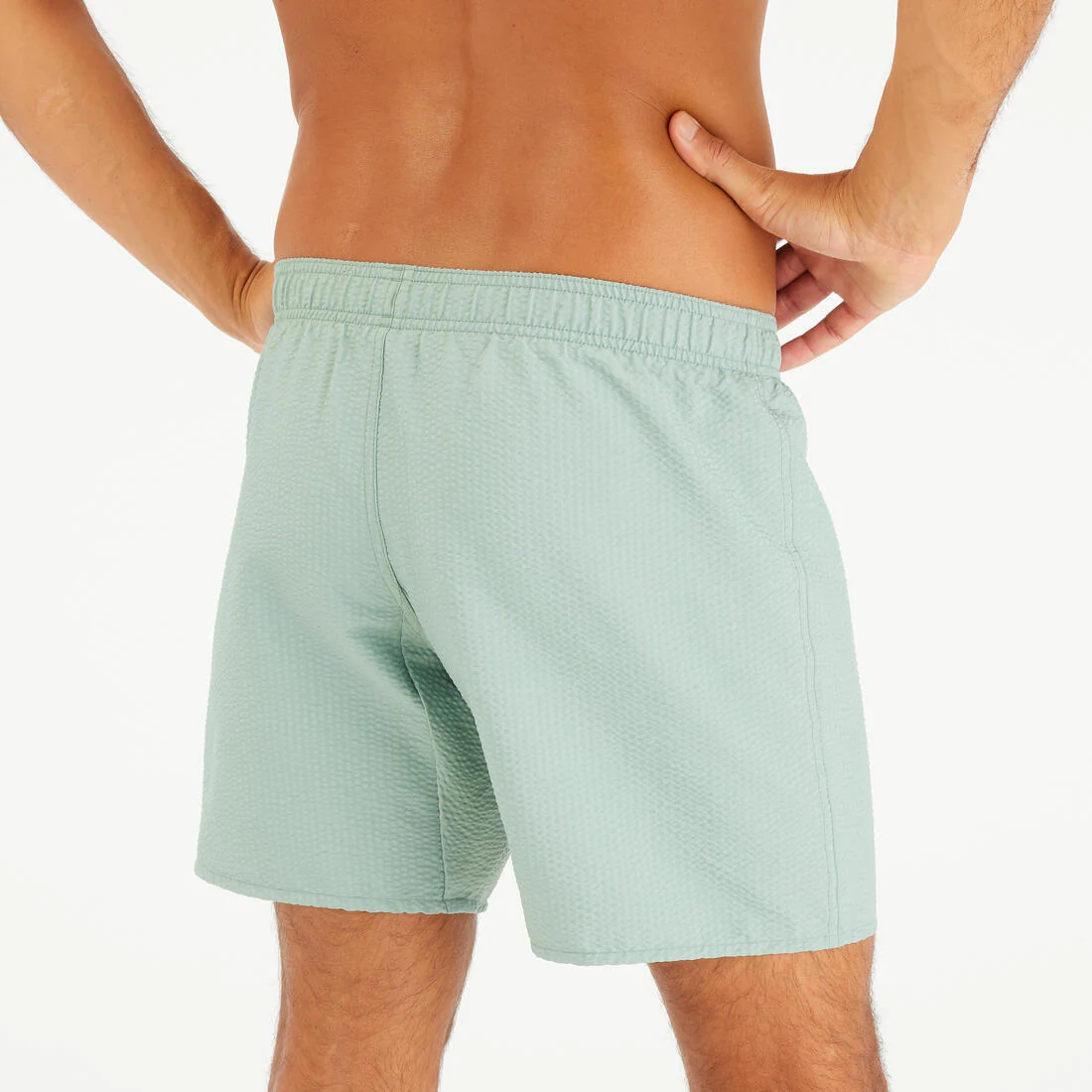 Bermudas Natación Hombre 100 Caqui Texturizadas - Image 4