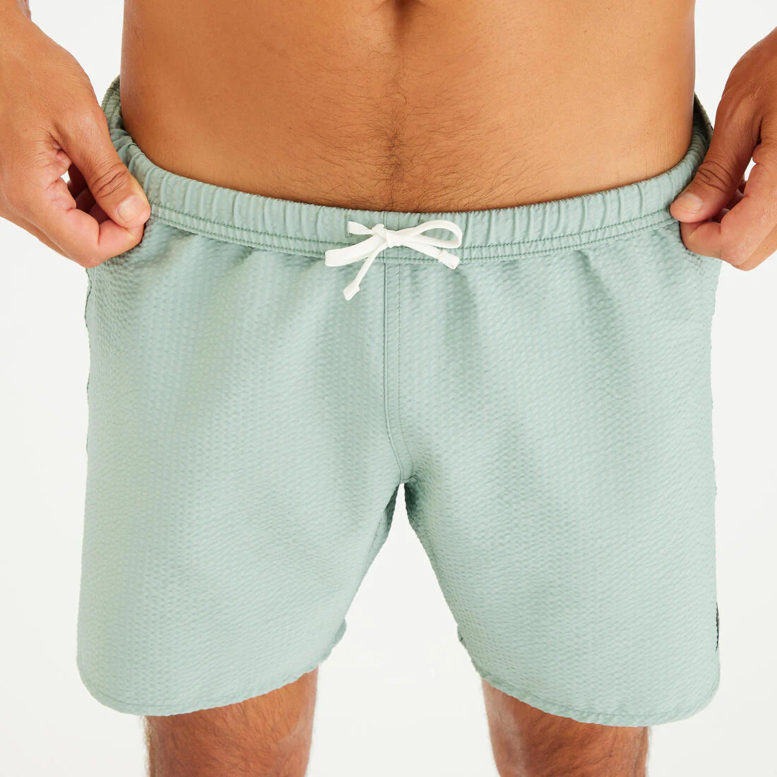 Bermudas Natación Hombre 100 Caqui Texturizadas - Image 5