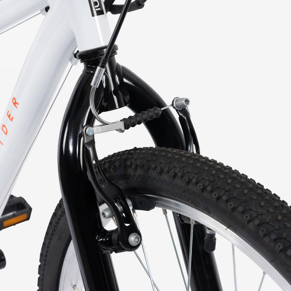 BICICLETA MOUNTAIN BIKE EXPL100 6 V. - CUADRO ACERO 24" BLANCA - Image 7