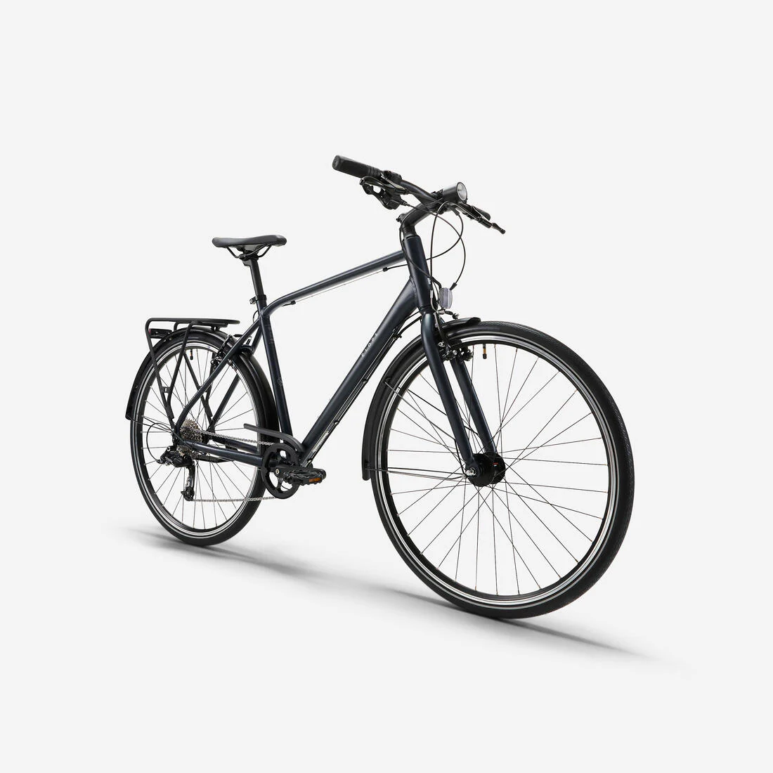 BICICLETA DE PASEO LD500 9V. CUADRO ALUMINIO 28"  LARGA DISTANCIA GRIS OSCURO - Image 2
