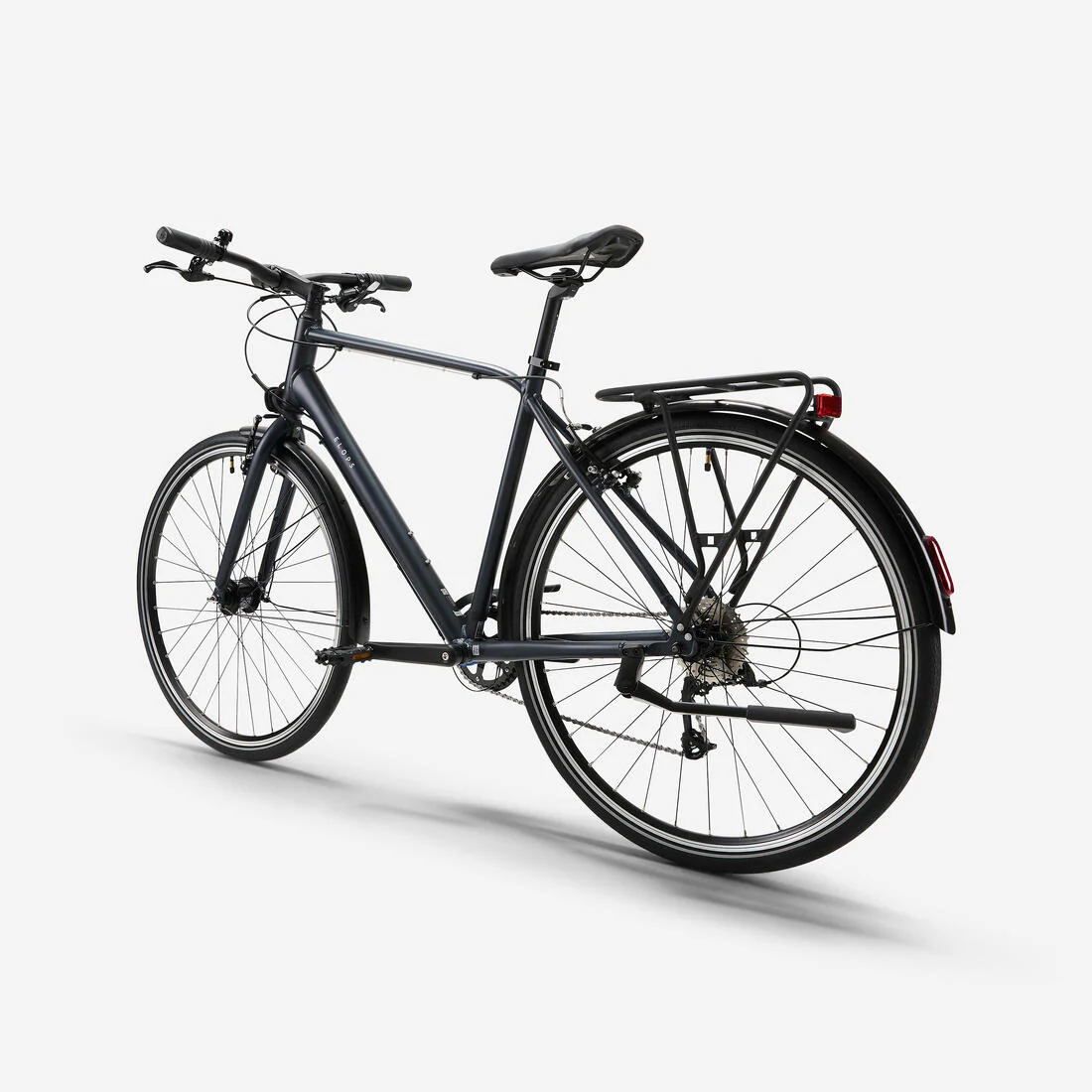 BICICLETA DE PASEO LD500 9V. CUADRO ALUMINIO 28"  LARGA DISTANCIA GRIS OSCURO - Image 3