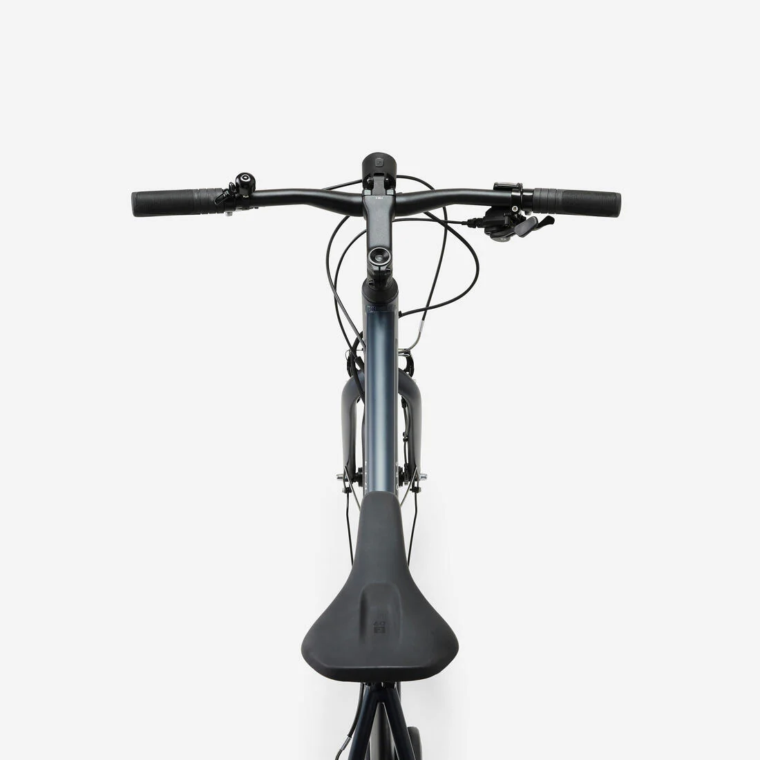 BICICLETA DE PASEO LD500 9V. CUADRO ALUMINIO 28"  LARGA DISTANCIA GRIS OSCURO - Image 4