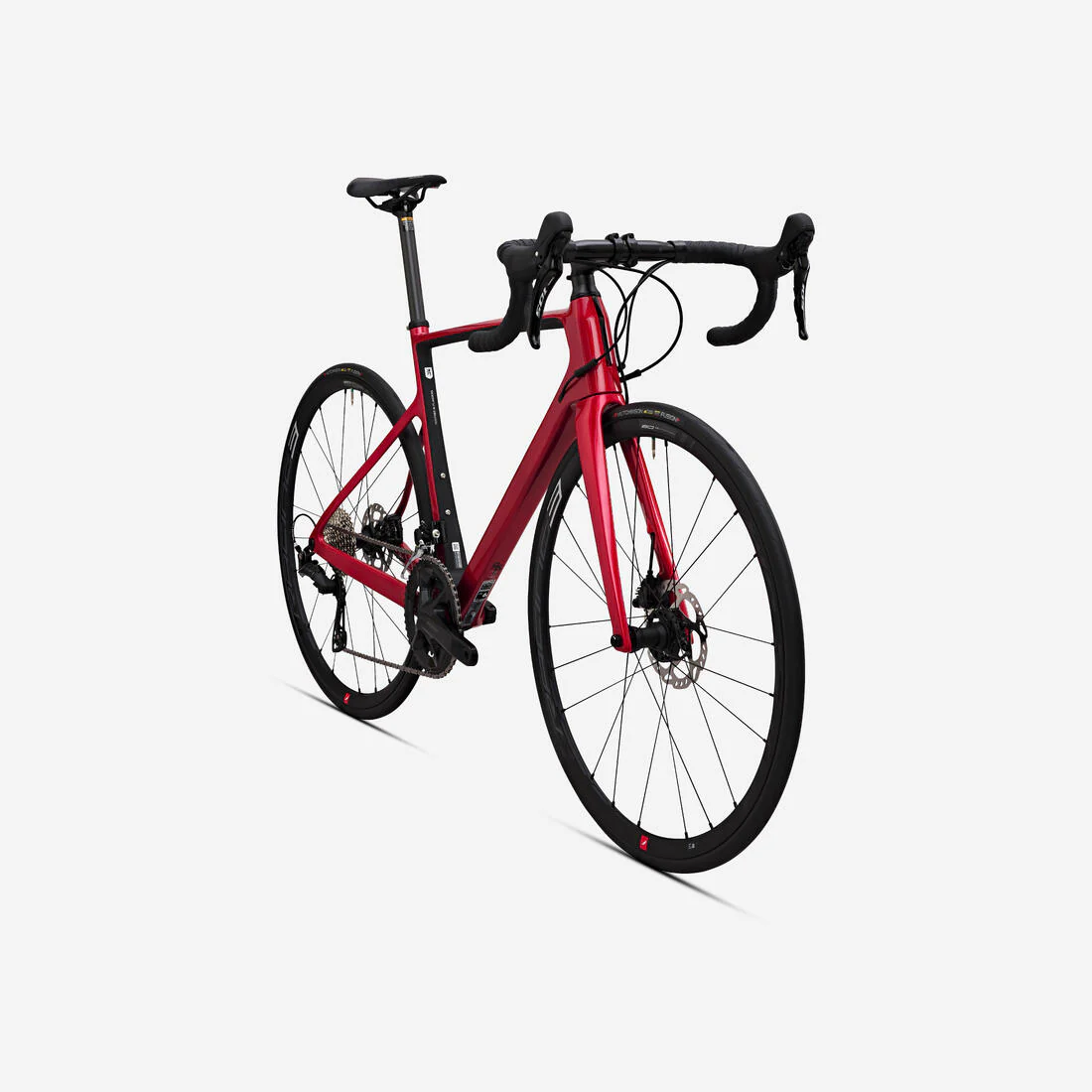 BICICLETA DE RUTA EDR CF SHIMANO 105 2X12 - CUADRO CARBONO ROJA - Image 2