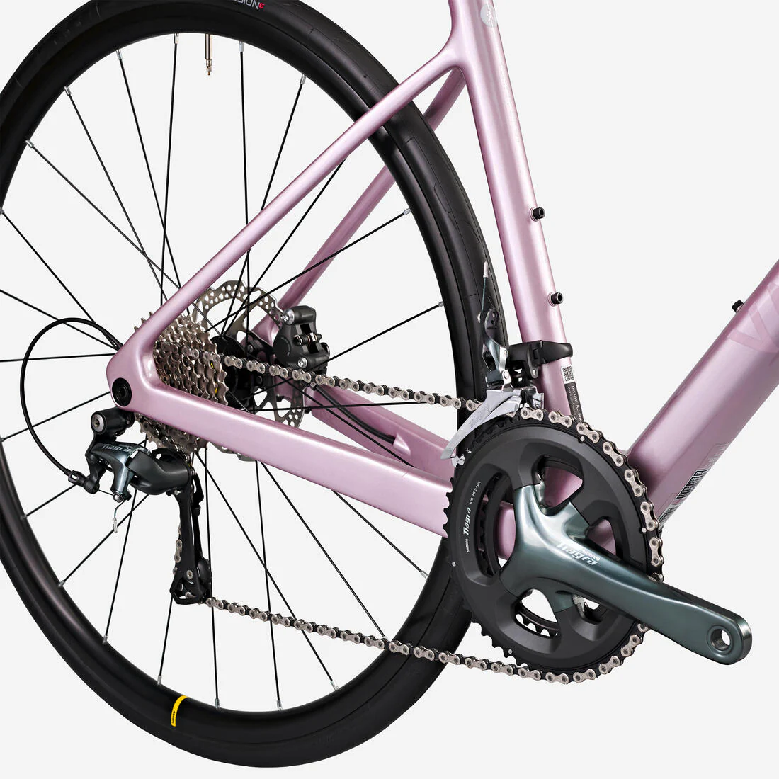 BICICLETA DE RUTA NCR SHIMANO TIAGRA 2X10 - CUADRO CARBONO LILA - Image 5