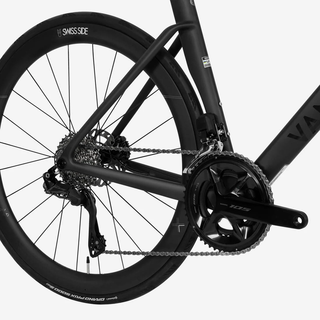 BICICLETA DE RUTA RCR 105 DI2 + SENSOR XCADEY - CUADRO CARBONO BRUTO NEGRA - Image 6