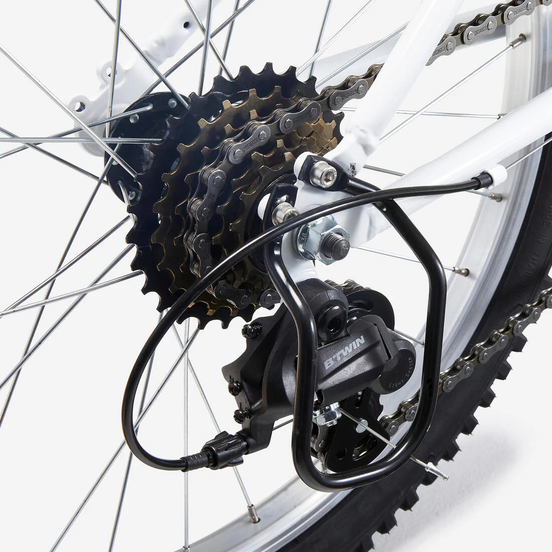 BICICLETA MOUNTAIN BIKE EXPL120 6 V.  - CUADRO ACERO 20" BLANCA - Image 8