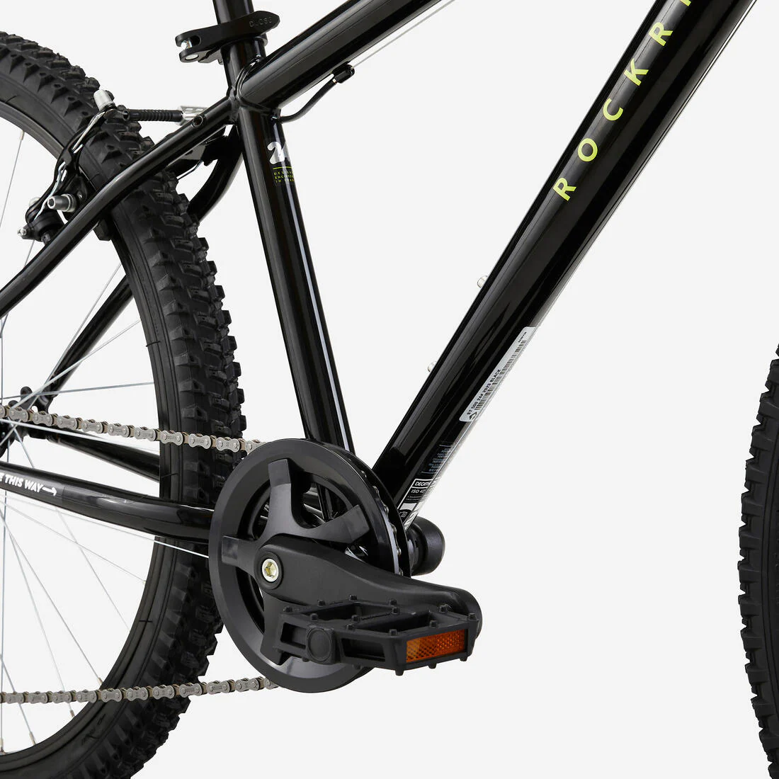 BICICLETA MOUNTAIN BIKE EXPL500 7 V.  - CUADRO ACERO 24" NEGRA - Image 10