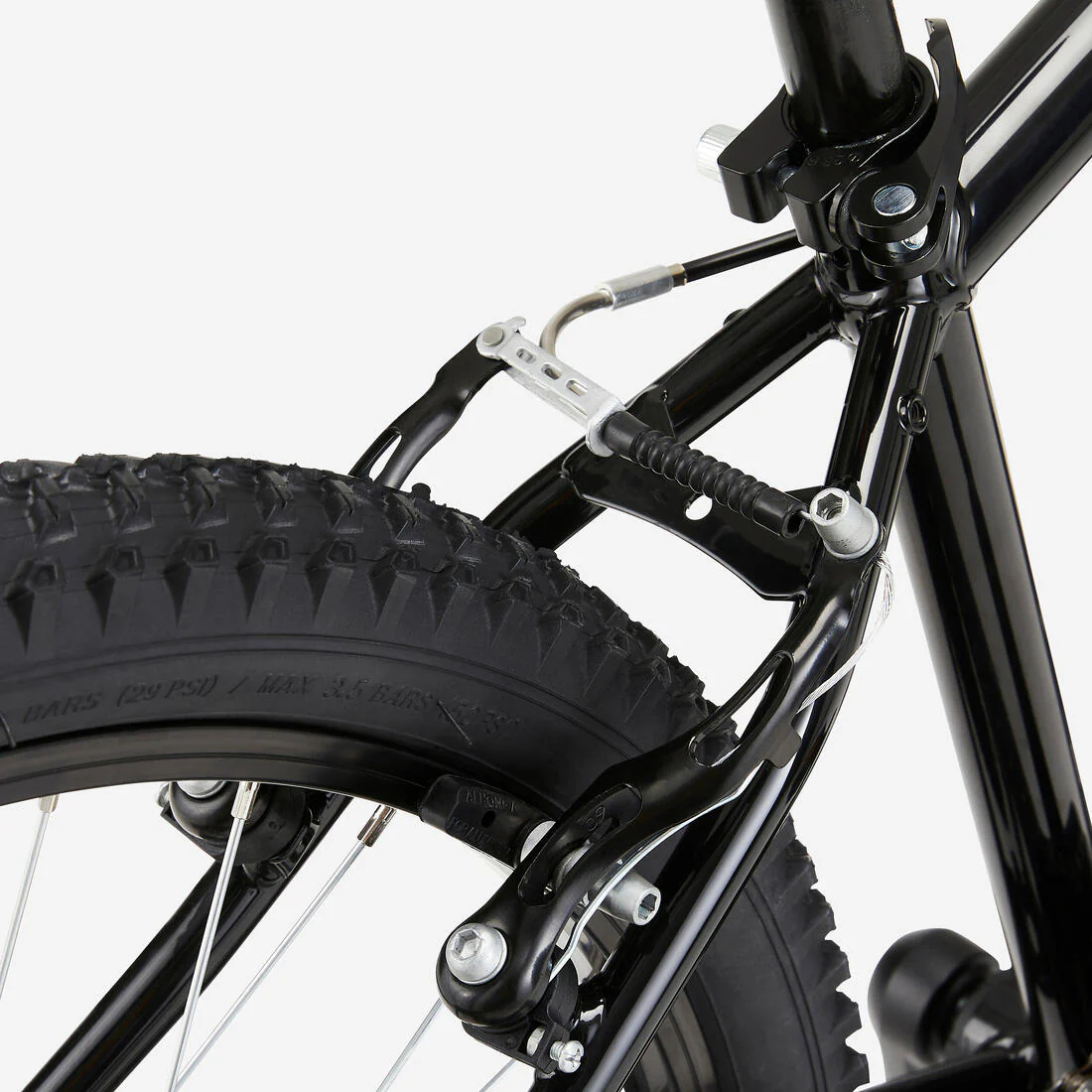 BICICLETA MOUNTAIN BIKE EXPL500 7 V.  - CUADRO ACERO 24" NEGRA - Image 11