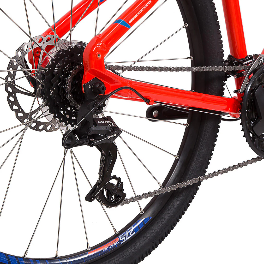BICICLETA MOUNTAIN BIKE ST520 SRAM S200 3X8 - CUADRO ALUMINIO SPORT TRAIL 27,5" - Image 6