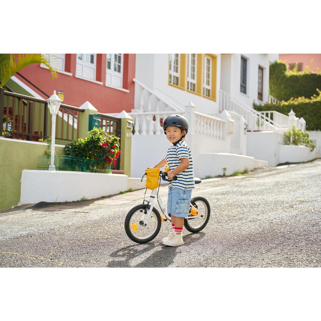 BICICLETA NIÑO DISCOVER100 3 A 5 AÑOS  - CUADRO ACERO 14" BLANCA - Image 11