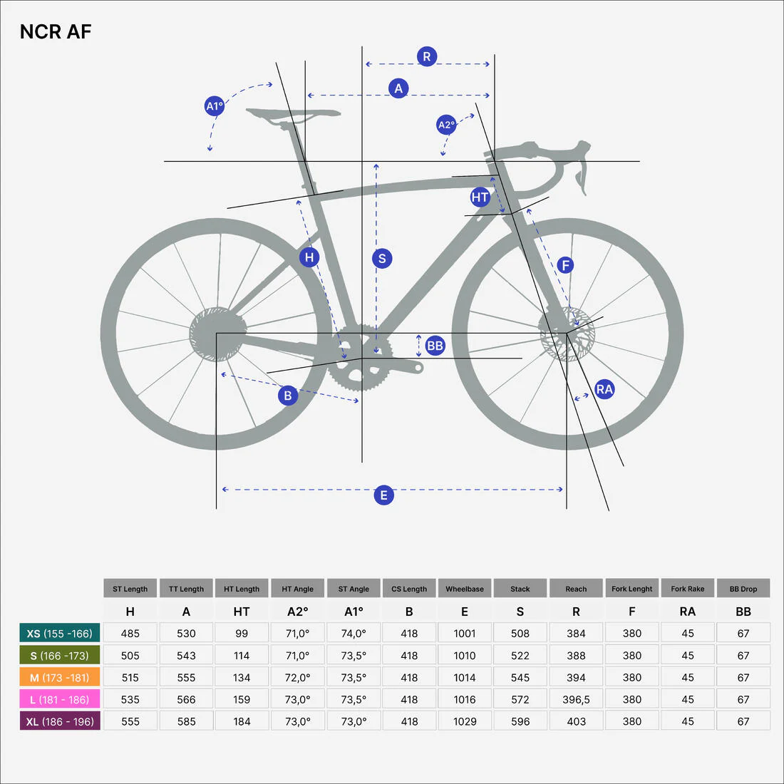 BICICLETA DE RUTA NCR SHIMANO TIAGRA 2X10 - CUADRO ALUMINIO GRIS - Image 4