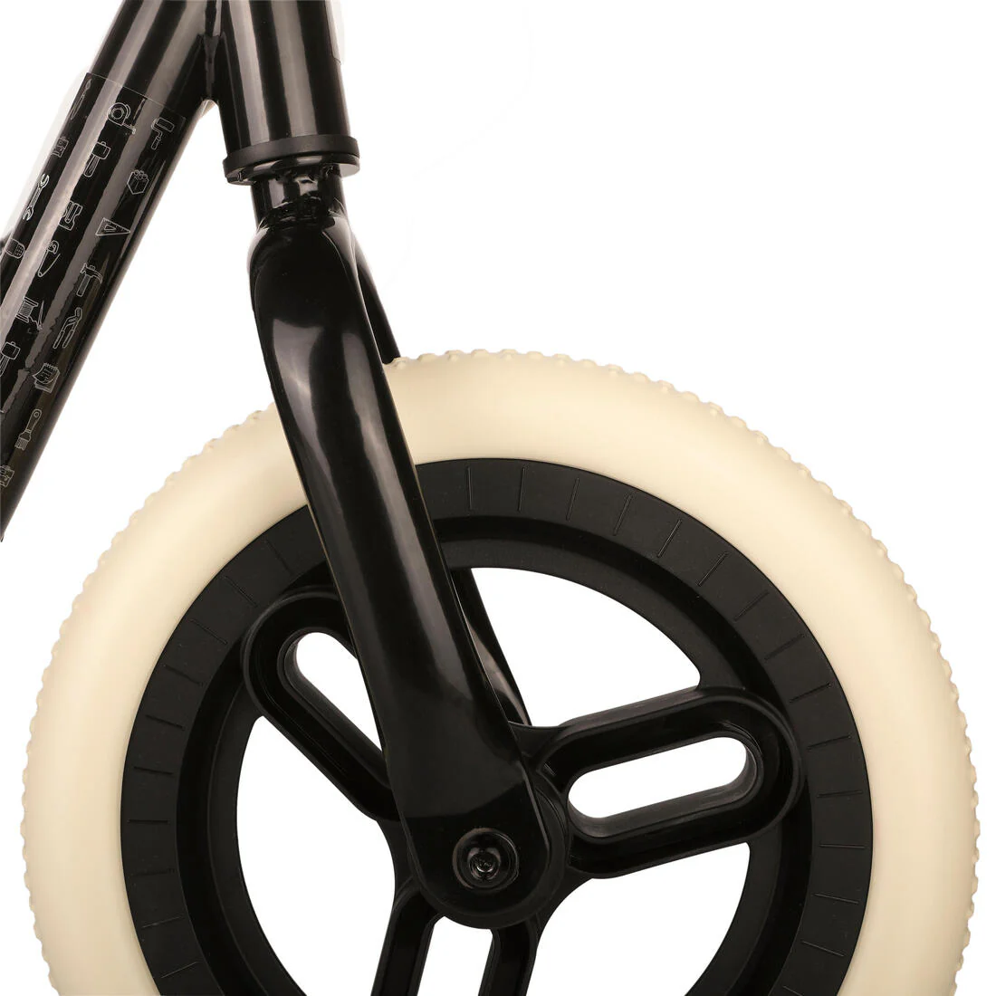 BICICLETA SIN PEDALES RUNRIDE500 10"  - NEGRA NIÑOS - Image 6
