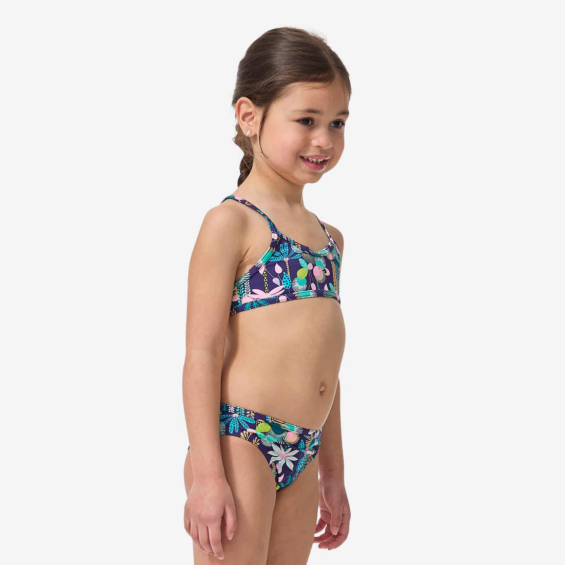 BIKINI SURF JUNE NIÑA FLORES TIRANTES CRUZADOS - Image 2