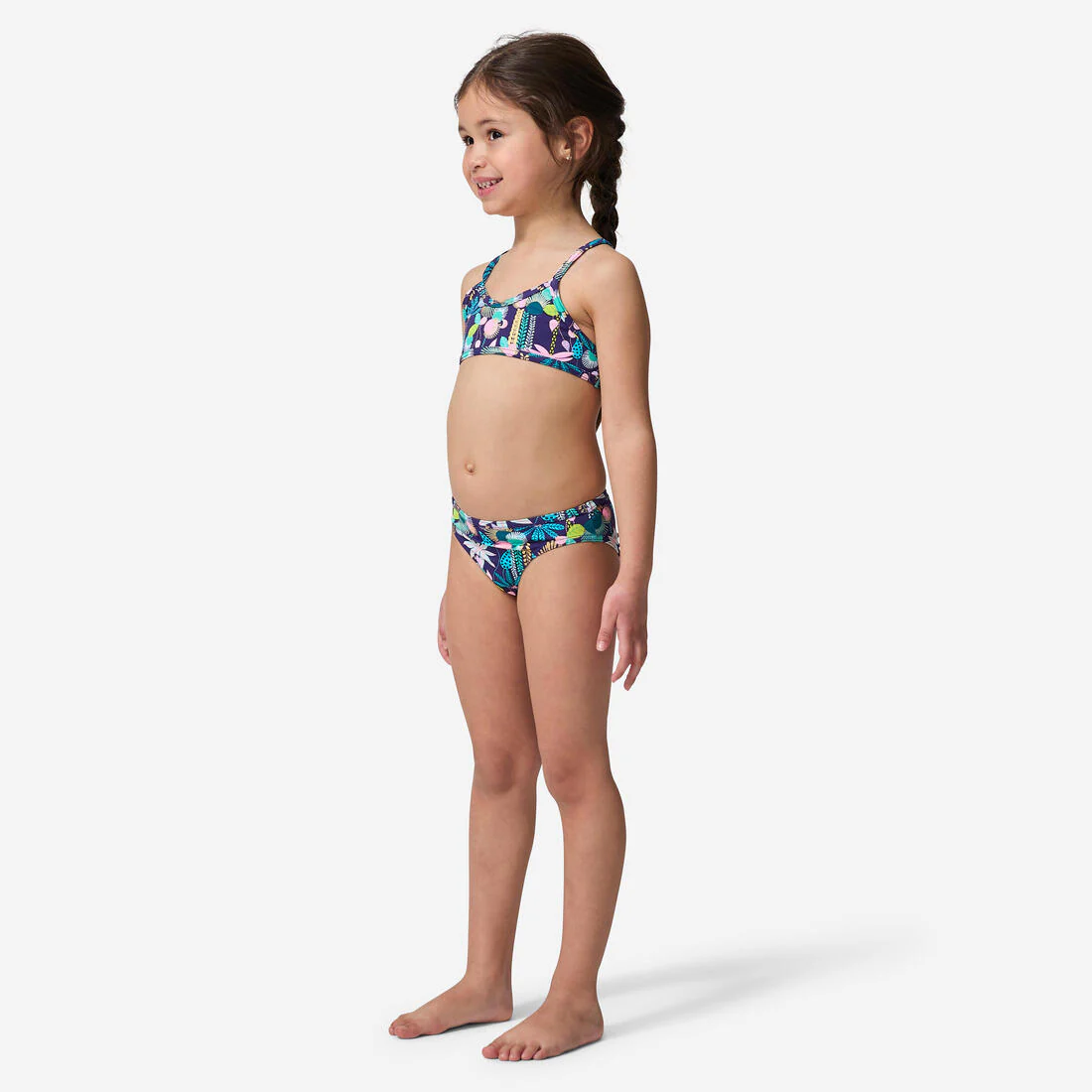 BIKINI SURF JUNE NIÑA FLORES TIRANTES CRUZADOS - Image 4