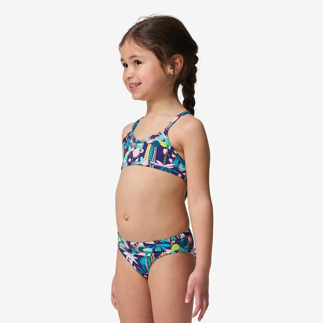 BIKINI SURF JUNE NIÑA FLORES TIRANTES CRUZADOS - Image 6