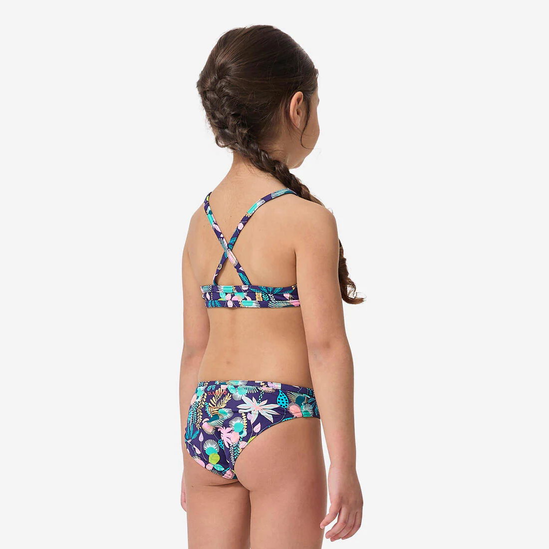 BIKINI SURF JUNE NIÑA FLORES TIRANTES CRUZADOS - Image 7