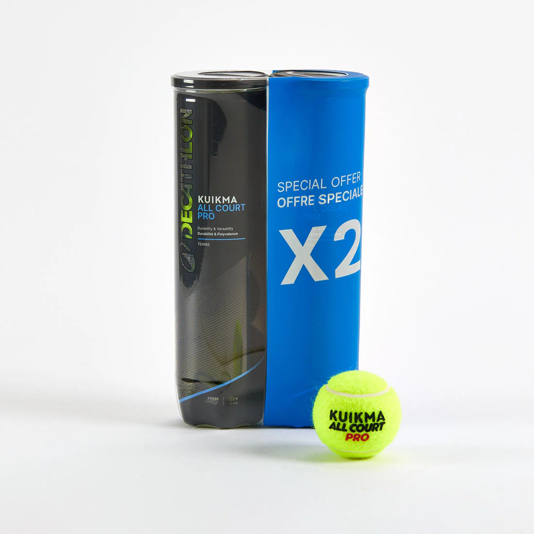 BIPACK PELOTA DE TENIS VERSÁTIL ARTENGO COMFORT PRO * 4 AMARILLO - Image 3