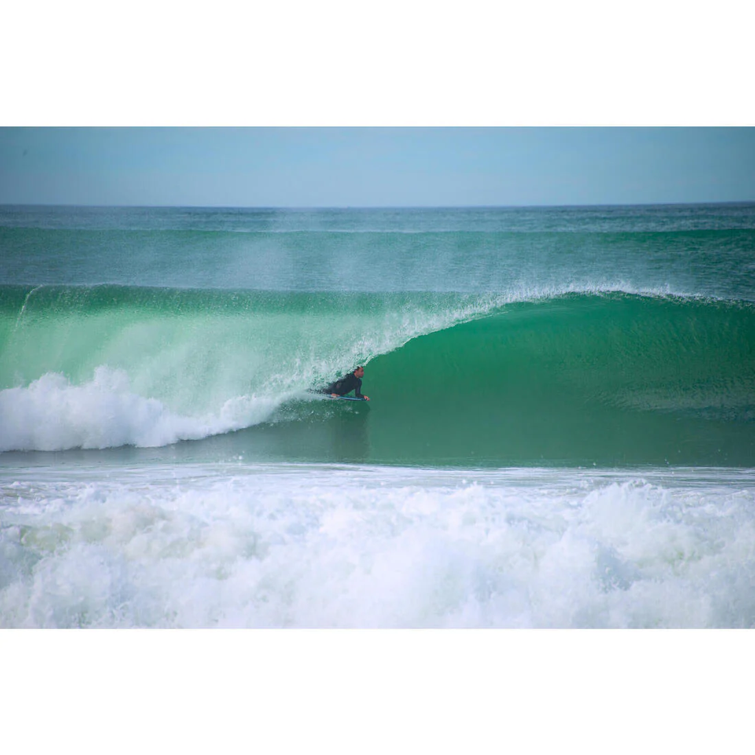 Bodyboard azul naranja 500 con leash - Image 6