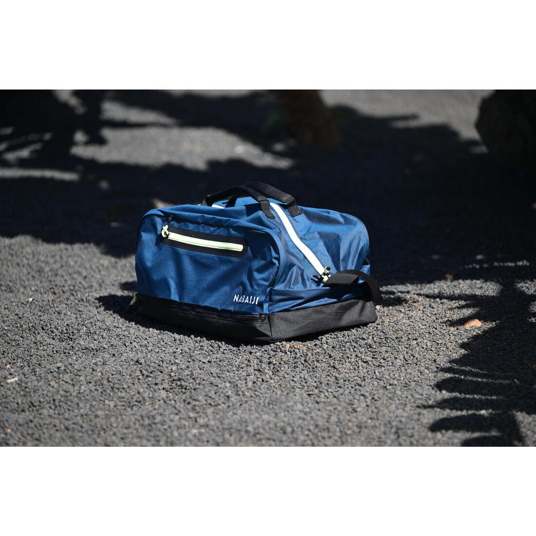 BOLSO DUFFLE BAG NATACIÓN AZUL NEGRO 3 COMPARTIMENTOS 27 L - Image 11
