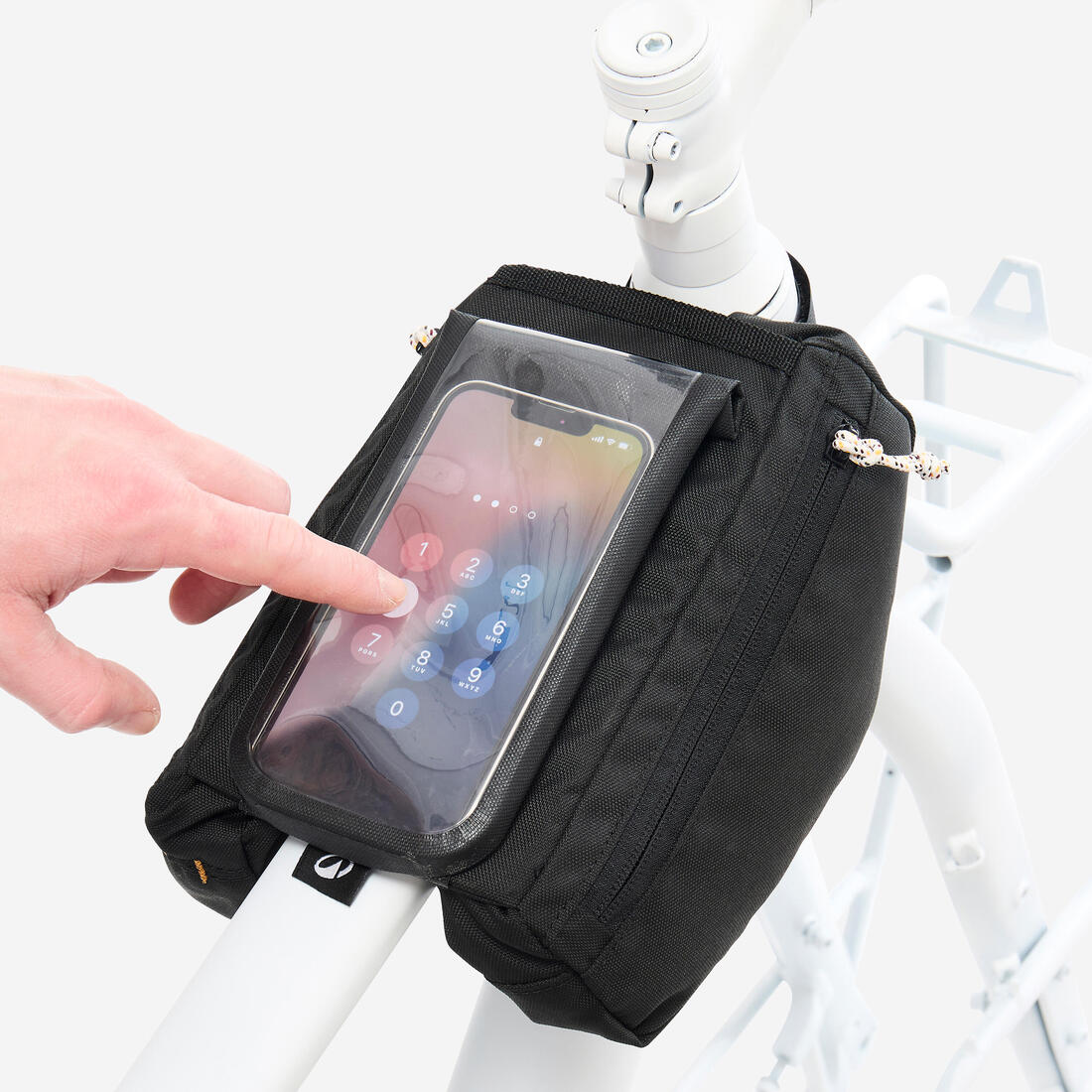 BOLSO MARCO BICICLETA ACTV 100 NEGRO SMARTPHONE 2X1 L - Image 2