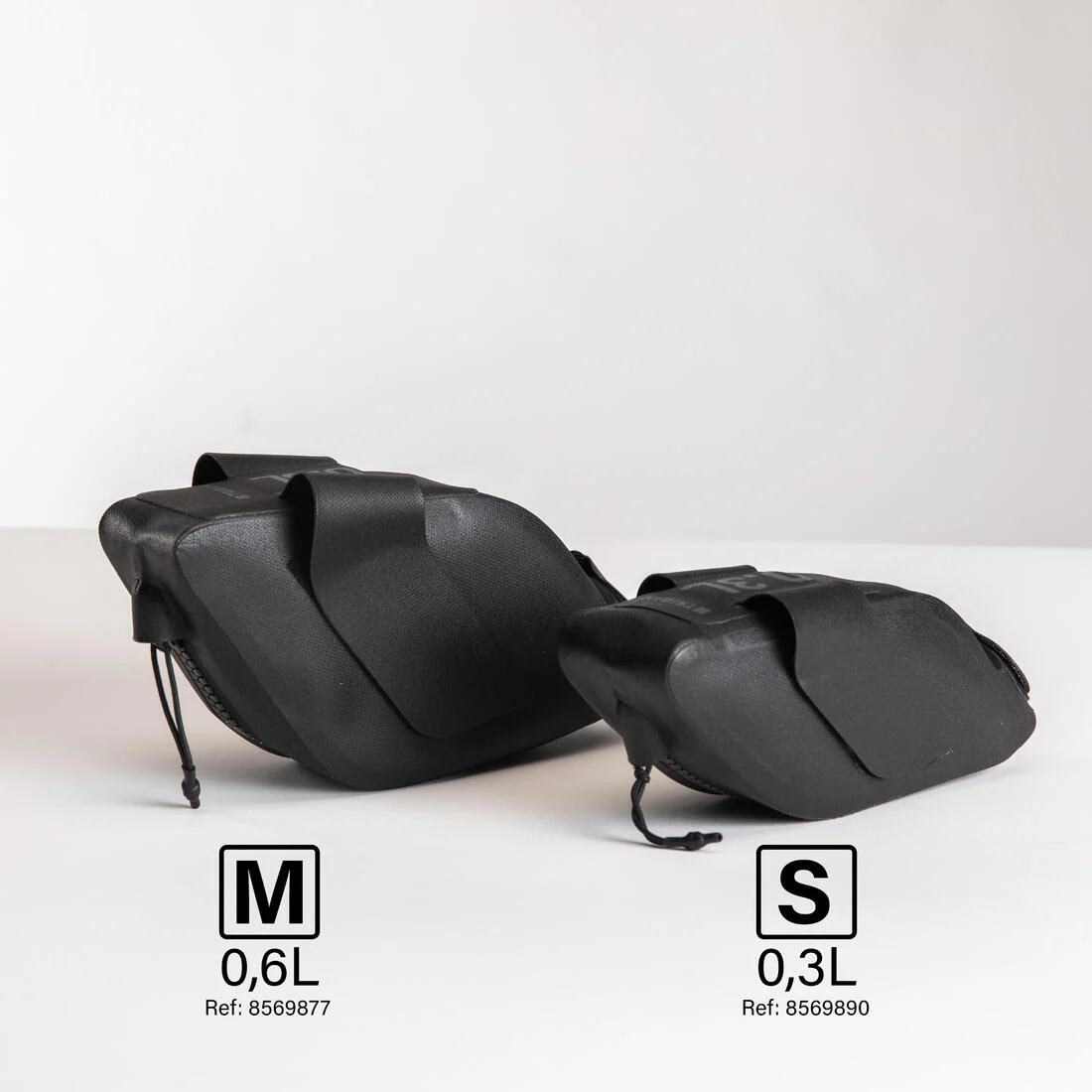 BOLSO PARA BICICLETAS SILLÍN 0,6 LITROS NEGRO - Image 2