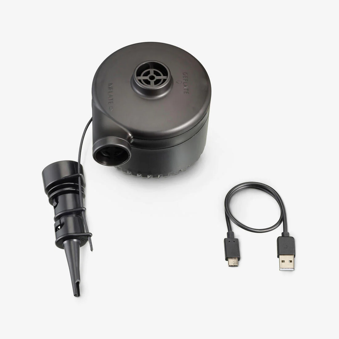 BOMBÍN ELÉCTRICO A PILAS PARA COLCHONES DE CAMPING RECARGABLE MEDIANTE USB-C - Image 2