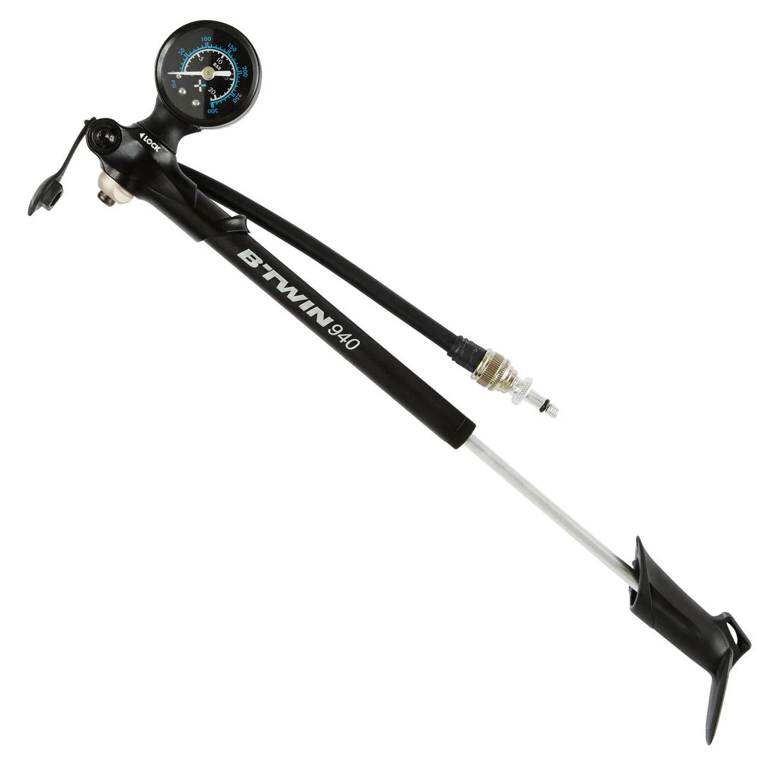 BOMBIN PARA BICICLETA DE SHOCK Y HORQUILLA ALTA PRESION BTWIN940 - Image 2