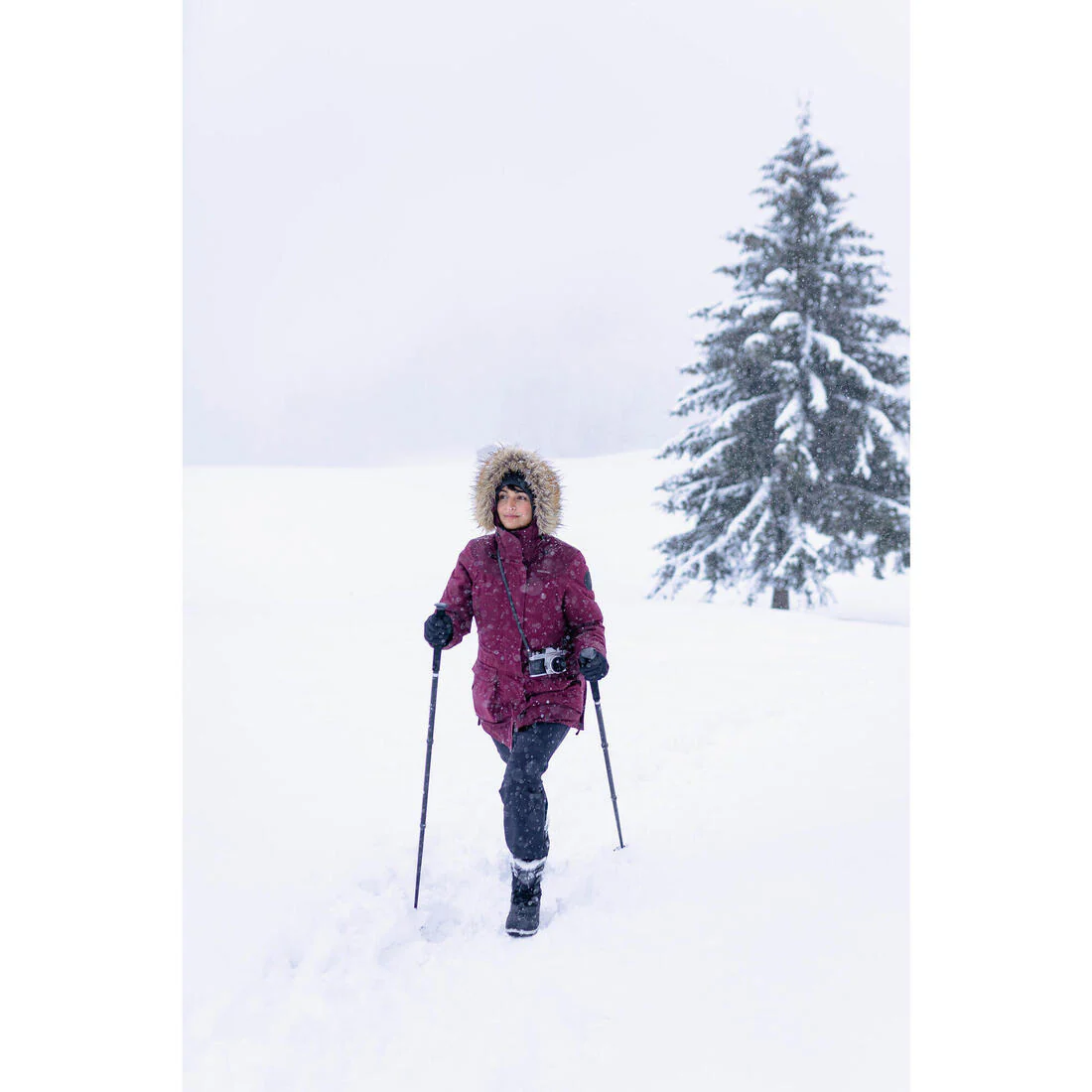BOTAS DE SENDERISMO NIEVE IMPERMEABLES MUJER NH500 - Image 10